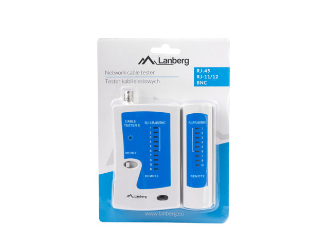LANBERG NT-0401 cable tester for RJ-45 RJ-11 RJ-12 Coaxial NT-0401