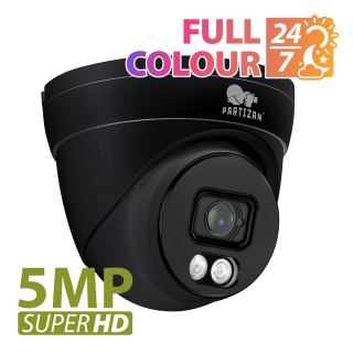 5.0MP IP camera IPD-5SP-IR Full Colour SH Black